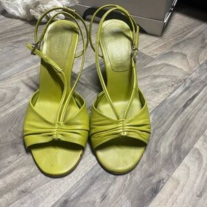 Green Antonio Melani strappy heels